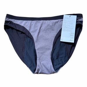 Thinx Modal Slate Gray Period Panties Bikini Moderate Women’s Size XL NWT